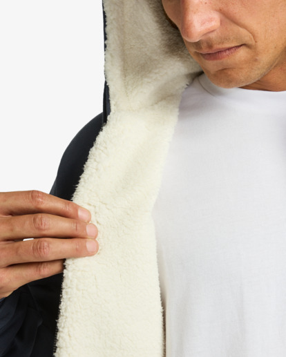 billabong, Arch Sherpa - Pull zippé à capuche pour Homme, OMBRE BLUE (krq0) Arch Sherpa - Zip Hoodie for Men  EBYFT00149