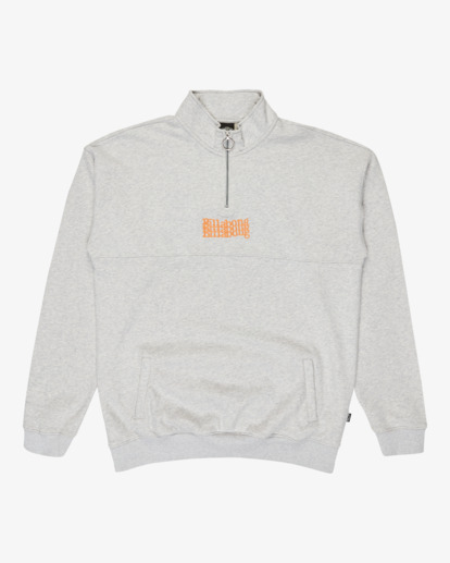 billabong, Core Lord Half Zip - Half Zip Sweatshirt for Men, LIGHT GREY HEATHER (lgh) Core Lord Half Zip - Half Zip Sweatshirt for Men  EBYFT00150