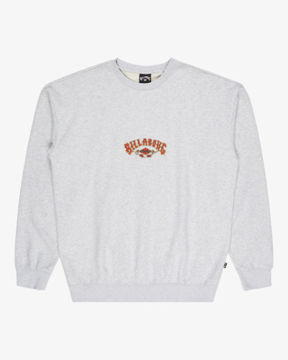 billabong, Core Lord Cr - Crew Neck Sweatshirt for Men, LIGHT GREY HEATHER (lgh) Core Lord Cr - Crew Neck Sweatshirt for Men  EBYFT00153