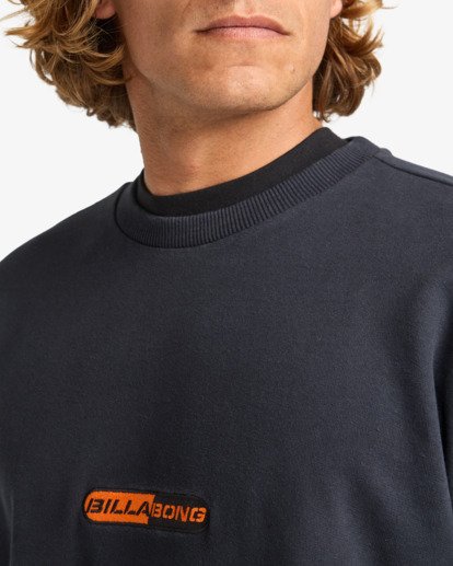 billabong, Core Lord Cr - Crew Neck Sweatshirt for Men, BLACK (blk) Core Lord Cr - Crew Neck Sweatshirt for Men  EBYFT00153