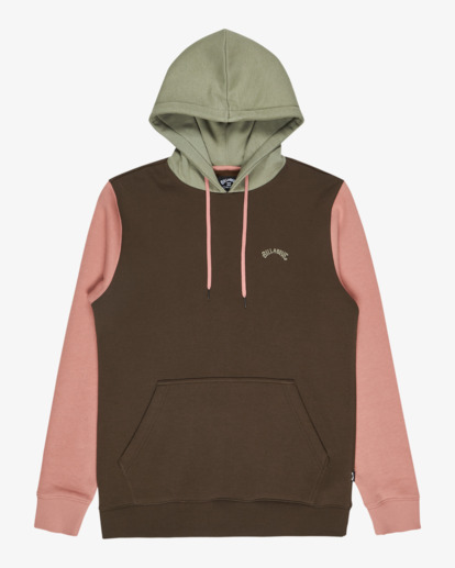 billabong, Arch Block Po - Hoodie for Men, DARK CEDAR (csr0) Arch Block Po - Hoodie for Men  EBYFT00155