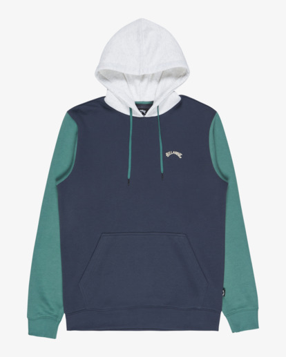 billabong, Arch Block Po - Hoodie for Men, OMBRE BLUE (krq0) Arch Block Po - Hoodie for Men  EBYFT00155