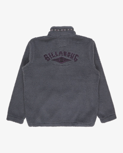 billabong, Boundary Tombstone - Fleece met col en korte rits voor Heren, PEWTER (pew) Boundary Tombstone - Half Zip Mock Neck Fleece for Men  EBYFT00158