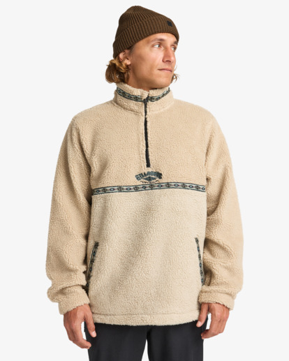 Boundary Tombstone - Half Zip Mock Neck Fleece for Men  EBYFT00158