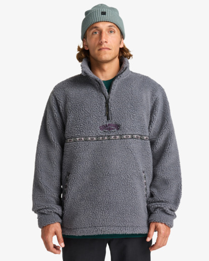 Boundary Tombstone - Half Zip Mock Neck Fleece for Men  EBYFT00158