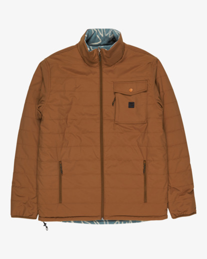 billabong, Unwind Revo 10K - Doudoune réversible pour Homme, RUST (crc0) Unwind Revo 10K - Reversible Puffer Jacket for Men  EBYJK00124