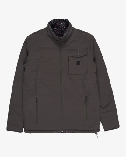 billabong, Unwind Revo 10K - Doudoune réversible pour Homme, RAVEN (rav) Unwind Revo 10K - Reversible Puffer Jacket for Men  EBYJK00124