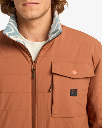 billabong, Unwind Revo 10K - Doudoune réversible pour Homme, RUST (crc0) Unwind Revo 10K - Reversible Puffer Jacket for Men  EBYJK00124