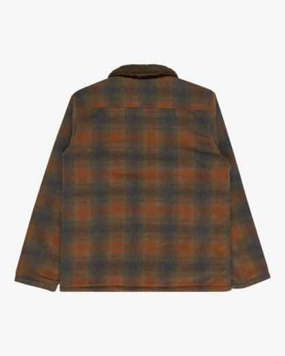 Hills Sherpa - Sherpa Lined Wool Plaid Jacket for Men  EBYJK00136