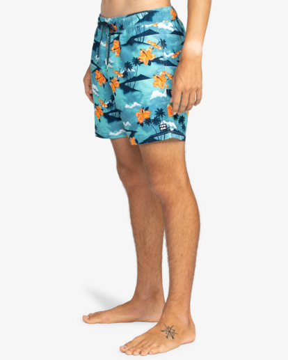 Island 16" - Layback Swim Shorts for Men  EBYJV00119