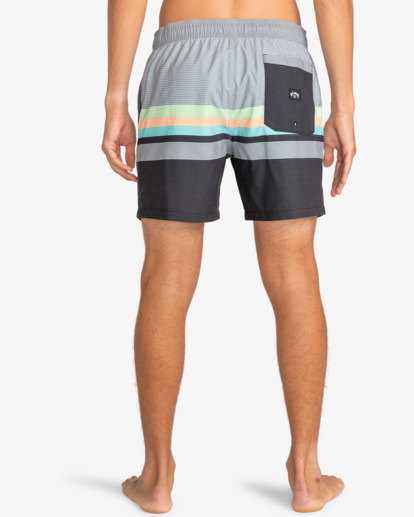 All Day Stripes Layback 16" - Swim Shorts for Men  EBYJV00130