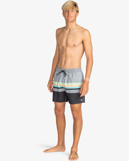 All Day Stripes Layback 16" - Swim Shorts for Men  EBYJV00130