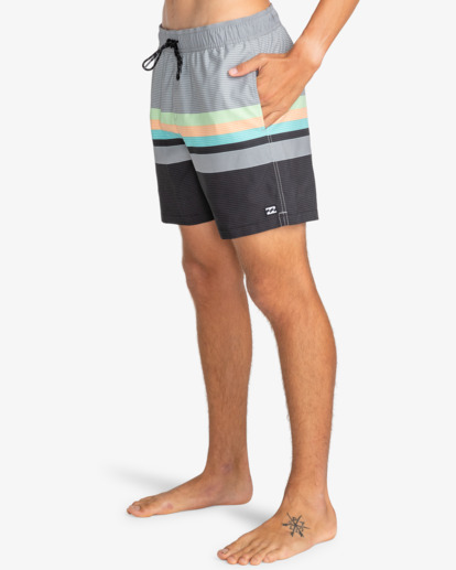 All Day Stripes Layback 16" - Swim Shorts for Men  EBYJV00130