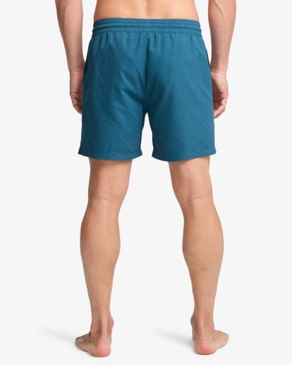 billabong, All Day 16" - Short de natación Layback para hombre, REAL TEAL (bpr0) All Day 16" - Layback Swim Shorts for Men  EBYJV00134