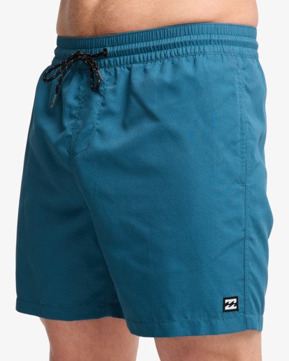 billabong, All Day 16" - Short de natación Layback para hombre, REAL TEAL (bpr0) All Day 16" - Layback Swim Shorts for Men  EBYJV00134