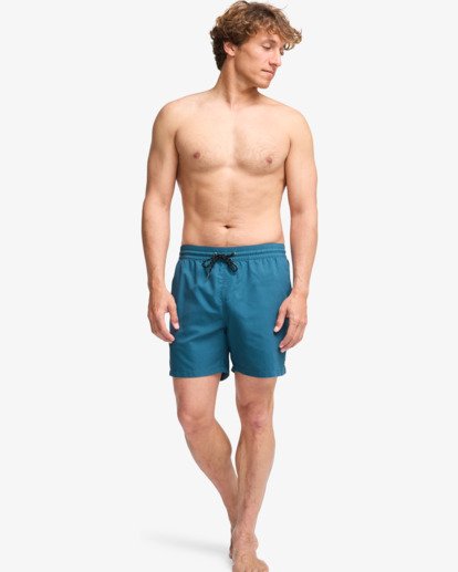 billabong, All Day 16" - Short de natación Layback para hombre, REAL TEAL (bpr0) All Day 16" - Layback Swim Shorts for Men  EBYJV00134