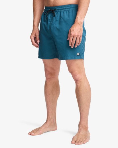 billabong, All Day 16" - Short de natación Layback para hombre, REAL TEAL (bpr0) All Day 16" - Layback Swim Shorts for Men  EBYJV00134