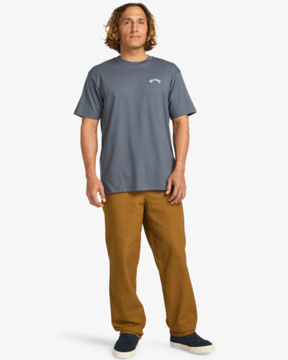 billabong, Arch Crew - Short Sleeve T-Shirt for Men, OMBRE BLUE (krq0) Arch Crew - Short Sleeve T-Shirt for Men  EBYKT00100
