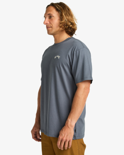 billabong, Arch Crew - Short Sleeve T-Shirt for Men, OMBRE BLUE (krq0) Arch Crew - Short Sleeve T-Shirt for Men  EBYKT00100