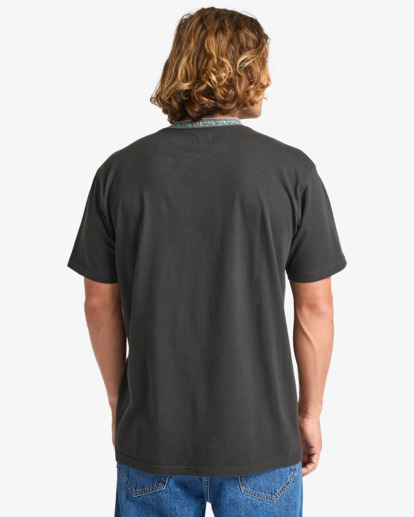 Tribal Wave Washed - Short Sleeve T-Shirt for Men  EBYKT00114