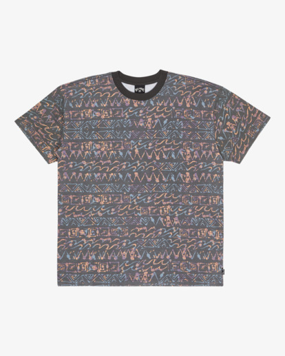 billabong, Paint Rack Wave Washed - T-Shirt für Männer, PEWTER (pew) Paint Rack Wave Washed - Short Sleeve T-Shirt for Men  EBYKT00115
