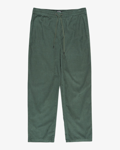 billabong, Larry Cord - Pantalon en velours côtelé à taille élastiquée pour Homme, HUNTER (gpl0) Larry Cord - Elasticated Waist Corduroy Trousers for Men  EBYNP00111