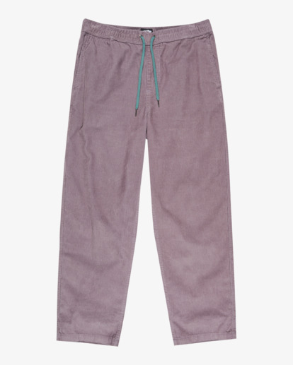 billabong, Larry Cord - Pantalon en velours côtelé à taille élastiquée pour Homme, DUSTY PURPLE (sny0) Larry Cord - Elasticated Waist Corduroy Trousers for Men  EBYNP00111