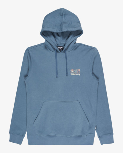 billabong, Foundation Po - Hoodie for Men, SLATE BLUE (bnd0) Foundation Po - Hoodie for Men  EBYSF00175
