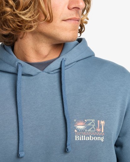 billabong, Foundation Po - Hoodie for Men, SLATE BLUE (bnd0) Foundation Po - Hoodie for Men  EBYSF00175