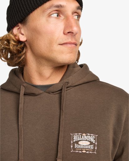 billabong, Foundation Po - Hoodie for Men, DARK CEDAR (csr0) Foundation Po - Hoodie for Men  EBYSF00175
