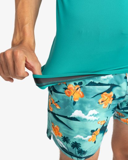 billabong, CONTRAST ALLOVER SS, AQUA (aqu) CONTRAST ALLOVER SS  EBYWR00115