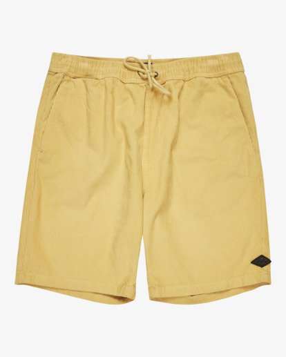 billabong, Larry Cord - Elasticated Walk Shorts for Men, LEMON (ygj0) Larry Cord - Elasticated Walk Shorts for Men  EBYWS00131