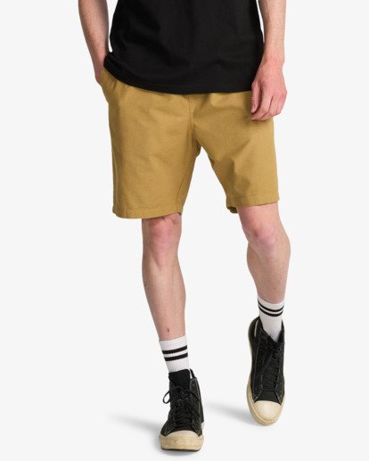 Larry Linen - Elasticated Shorts for Men  EBYWS00135