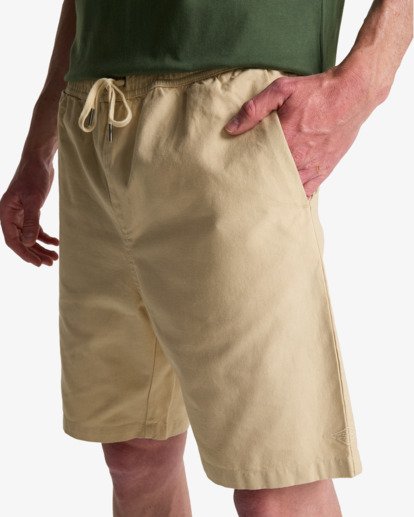 Larry Linen - Elasticated Shorts for Men  EBYWS00135