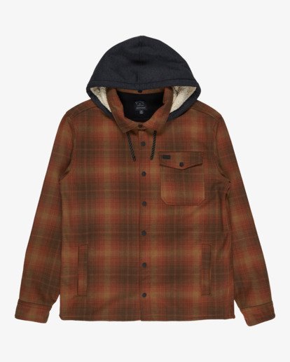 billabong, Furnace Bonded Flannel - Chemise en polaire pour Homme, DARK CEDAR (csr0) Furnace Bonded Flannel - Fleece Shirt for Men  EBYWT03005