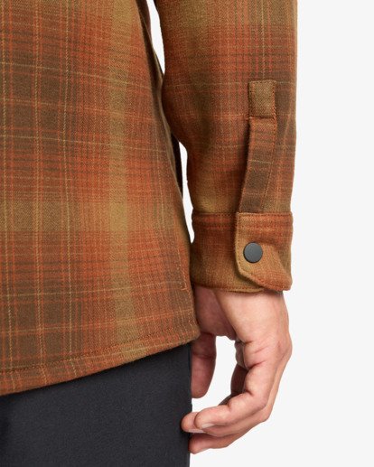 billabong, Furnace Bonded Flannel - Chemise en polaire pour Homme, DARK CEDAR (csr0) Furnace Bonded Flannel - Fleece Shirt for Men  EBYWT03005