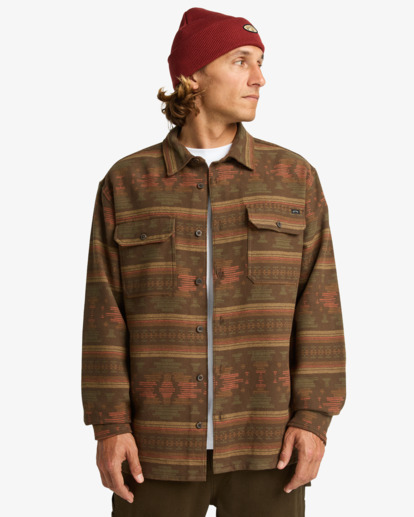 Offshore Jacquard Flannel - Yarn Dye Textured Woven Top for Men  EBYWT03013