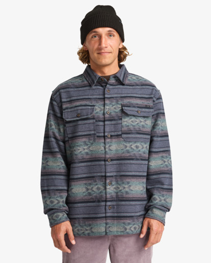 Offshore Jacquard Flannel - Yarn Dye Textured Woven Top for Men  EBYWT03013