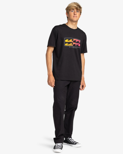 billabong, Upside Down - T-Shirt for Men, BLACK (blk) Upside Down - T-Shirt for Men  EBYZT00136