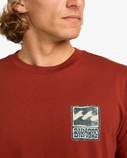 billabong, Stamp - T-shirt met Korte mouw voor Heren, BRICK (rza0) Stamp - Short Sleeve T-Shirt for Men  EBYZT00293