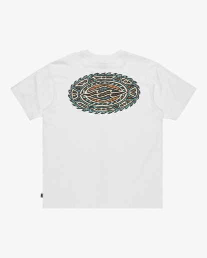 billabong, Crayon Wave - Premium 26/1, 160G Short Sleeve T-Shirt for Men, WHITE (wht) Crayon Wave - Premium 26/1, 160G Short Sleeve T-Shirt for Men  EBYZT00343