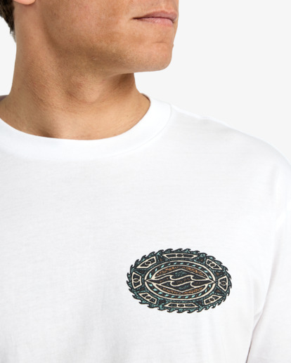 billabong, Crayon Wave - Premium 26/1, 160G Short Sleeve T-Shirt for Men, WHITE (wht) Crayon Wave - Premium 26/1, 160G Short Sleeve T-Shirt for Men  EBYZT00343