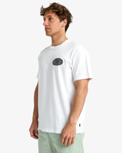 billabong, Crayon Wave - Premium 26/1, 160G Short Sleeve T-Shirt for Men, WHITE (wht) Crayon Wave - Premium 26/1, 160G Short Sleeve T-Shirt for Men  EBYZT00343