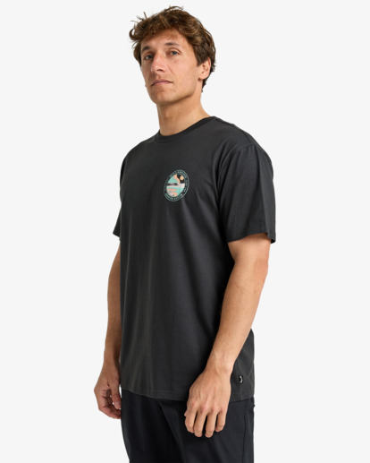 billabong, Rockies - Short Sleeve T-Shirt for Men, WASHED BLACK (waa) Rockies - Short Sleeve T-Shirt for Men  EBYZT00352