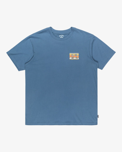 billabong, Crayon Wave - T-shirt met korte mouwen voor Heren, SLATE BLUE (bnd0) Crayon Wave - Short Sleeve T-Shirt for Men  EBYZT00357