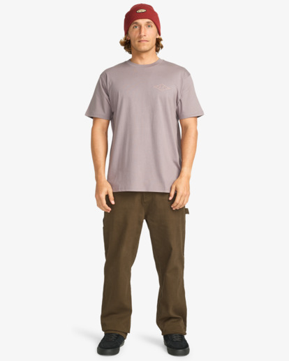 billabong, Crayon Wave - Short Sleeve T-Shirt for Men, DUSTY PURPLE (sny0) Crayon Wave - Short Sleeve T-Shirt for Men  EBYZT00357