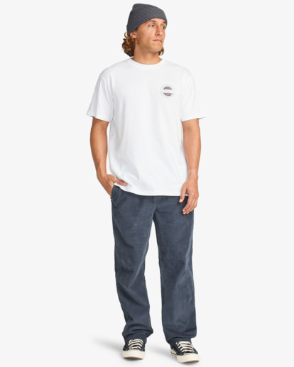 billabong, Rotor Fill - Camiseta de manga corta para hombre, WHITE (wht) Rotor Fill - Short Sleeve T-Shirt for Men  EBYZT00360