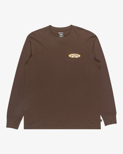 billabong, Orbit Arch - Long Sleeve T-Shirt for Men, DARK CEDAR (csr0) Orbit Arch - Long Sleeve T-Shirt for Men  EBYZT00369