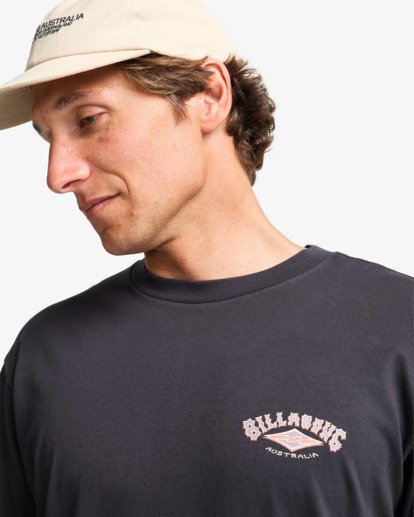 billabong, Arch Wave Washed - T-Shirt für Männer, DARK NAVY (ktw0) Arch Wave Washed - Short Sleeve T-Shirt for Men  EBYZT00371