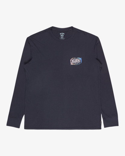 billabong, The Bay Wave Washed - Longsleeve für Männer, DARK NAVY (ktw0) The Bay Wave Washed - Long Sleeve T-Shirt for Men  EBYZT00374